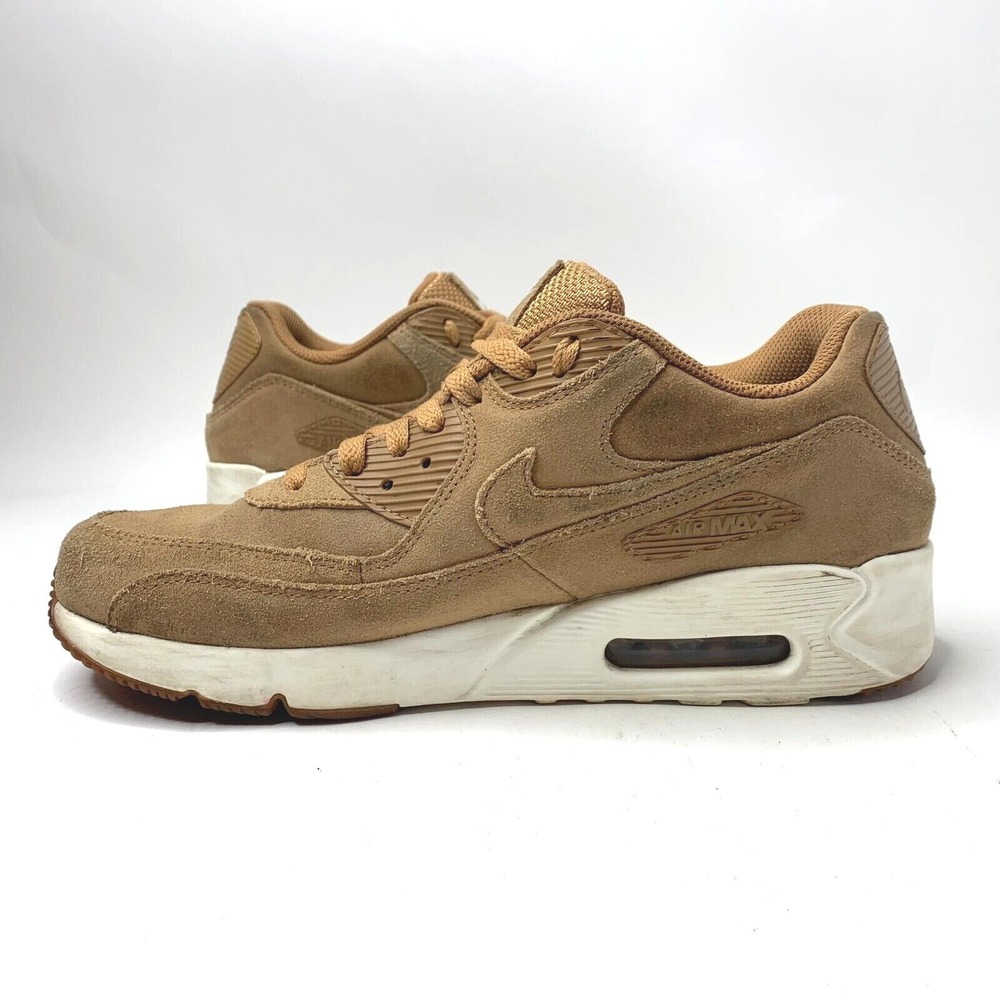 Nike Air Max 90 Ultra 2.0 LTR Leather Flax/Wheat/Gum Mens 8.5 924447-200